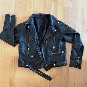 Faux Leather Jacket Zara